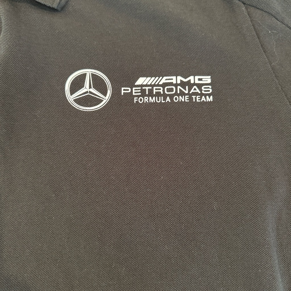 Mercedes AMG Petronas men’s 2xl Black adidas Polo Shirt. Never worn - Picture 8 of 12